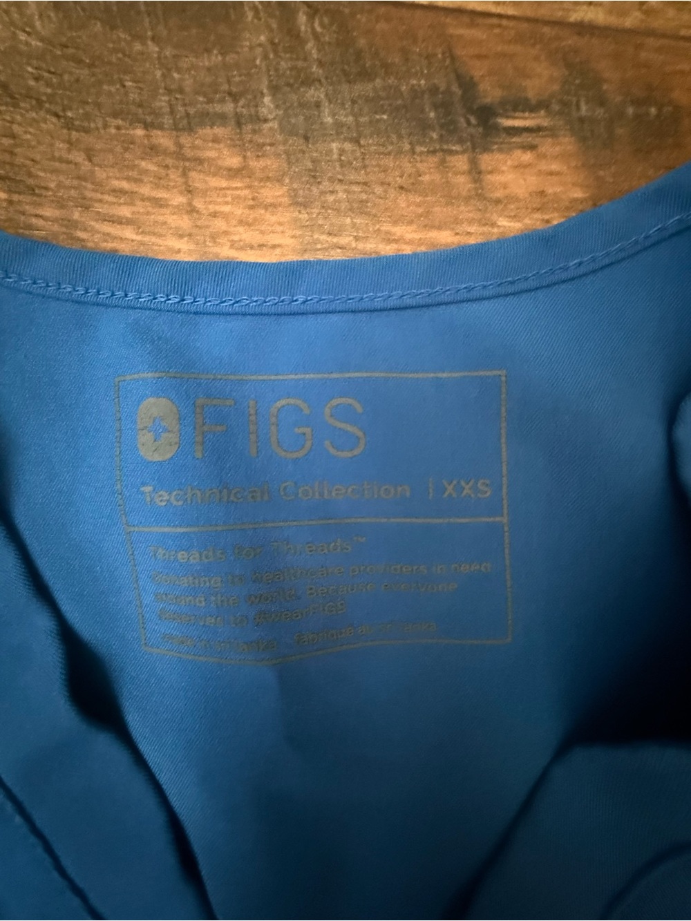 Figs Women’s Scrub Set - Cobalt Blue Catarina Top (XXS)& Livingston Pants(XS) - Picture 2 of 6